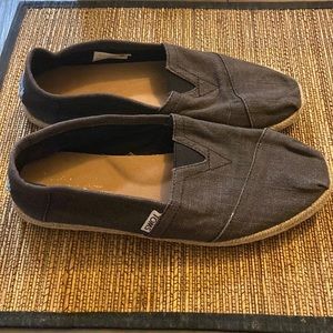 Toms grey canvas espadrilles